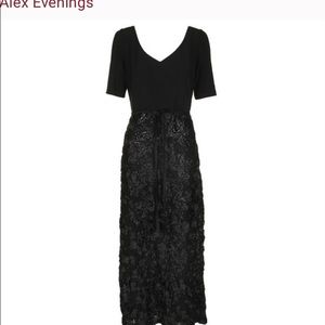 Alex Evenings Black Gown size 16W